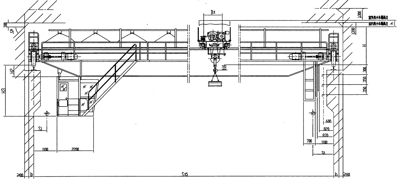 QC型16／3.2~32／5吨主钩电磁桥式